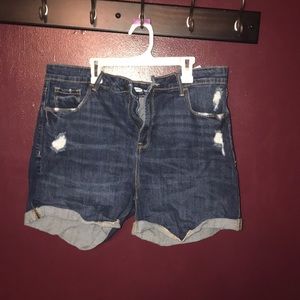 Denim shorts